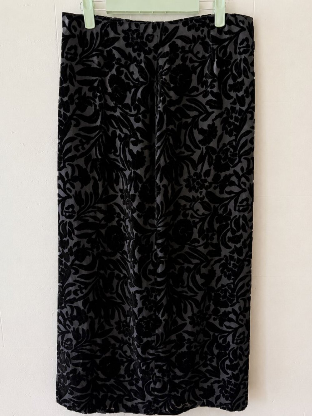 Vintage Y2K Burnout Velvet Maxi Dress Whimsygoth Witchy Grunge | Medium